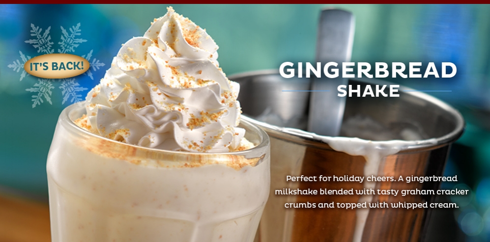It's Back! The Gingerbread Shake